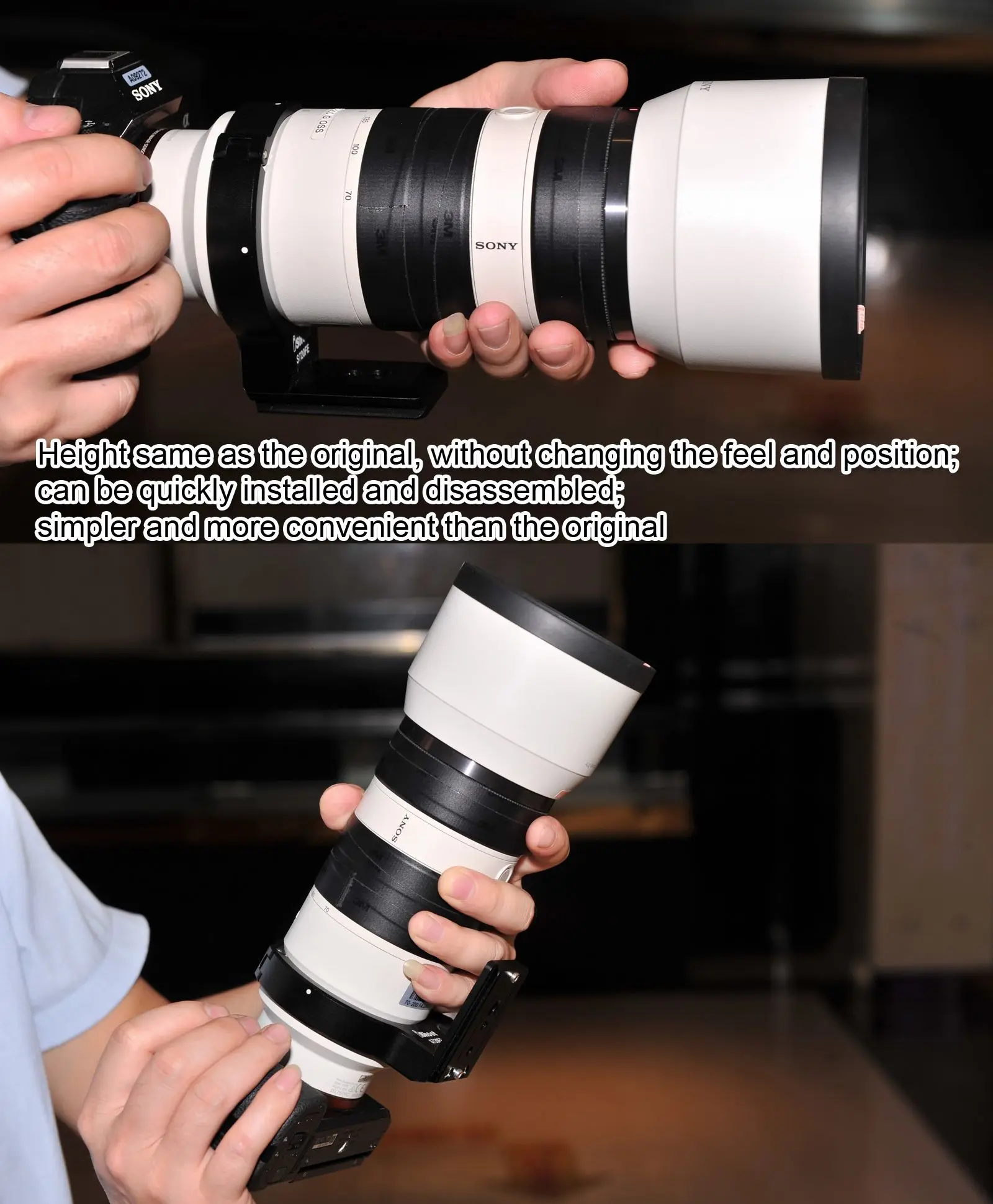 Металлическое кольцо для крепления штатива для sony FE 70-200 мм f/4G OSS SEL70200G-Нижняя пластина для быстрого крепления камеры