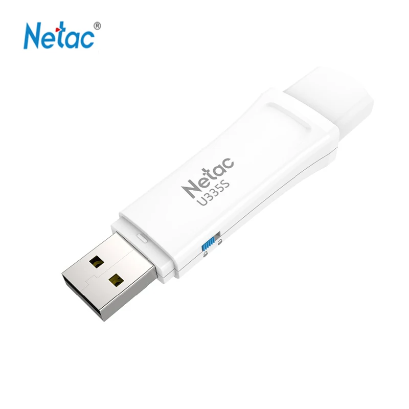USB флеш накопитель Netac U335S 16 ГБ 32 64 128 USB3.0 защитный переключатель аппаратное