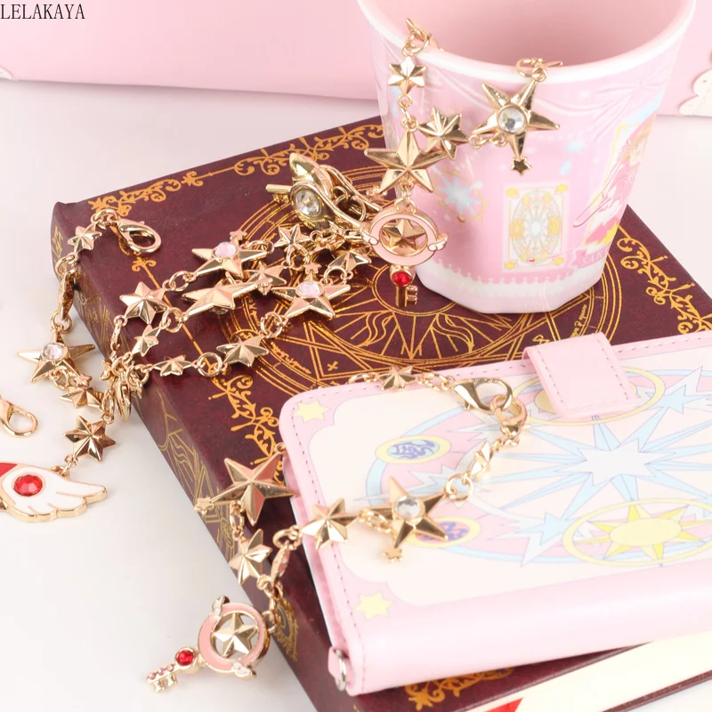 Card Captor Sakura Аниме фигурки напечатанный рисунок креативный металлический мешок