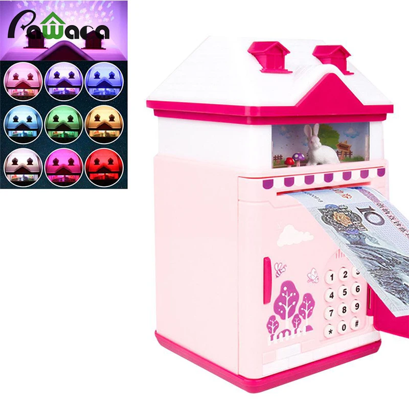 Электронная Копилка ATM мини копилка для денег детей Автоматический депозит