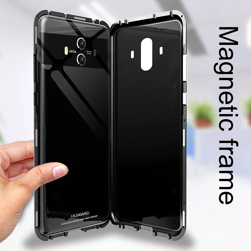 Магнитный адсорбционный чехол для Huawei P20 Lite Mate 10 Pro роскошный магнитный