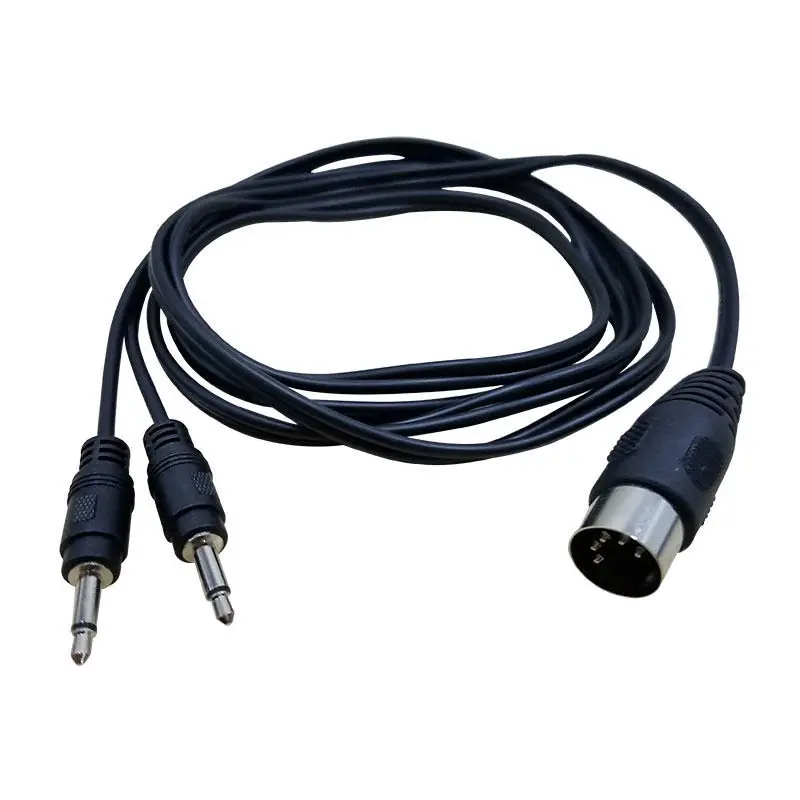 5 Pin MIDI Din папа 2x3 мм моно аудио адаптер кабель черный 0 м| |