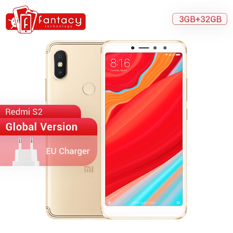В наличии глобальная версия Xiaomi Redmi S2 3 ГБ ОЗУ 32 Гб ПЗУ мобильный телефон Snapdragon 625 5