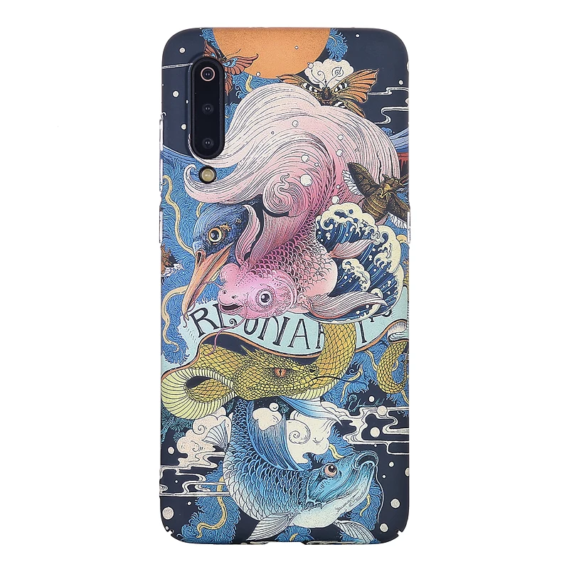 Японский жесткий чехол ukiyo-e Edo period Koi fish для XIAOMI MI9 MI9SE MI8 MI8SE MI8LITE MIX3 MIX2S |