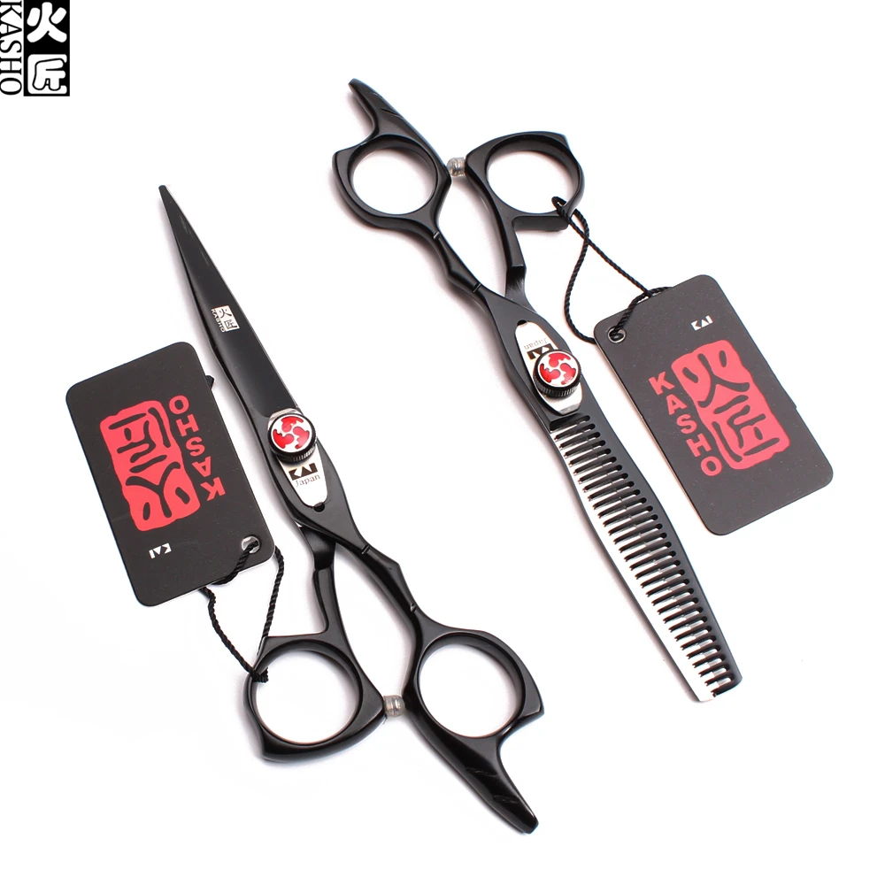 H9017 5.5In. 16 см Kasho JP 440C Парикмахерские ножницы истончающие Ножницы Профессиональные