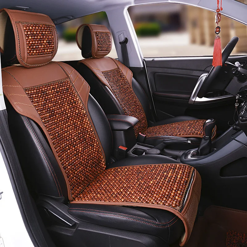 Натуральное дерево бусинами удобные дышащие автомобиля подушки для penault Clio