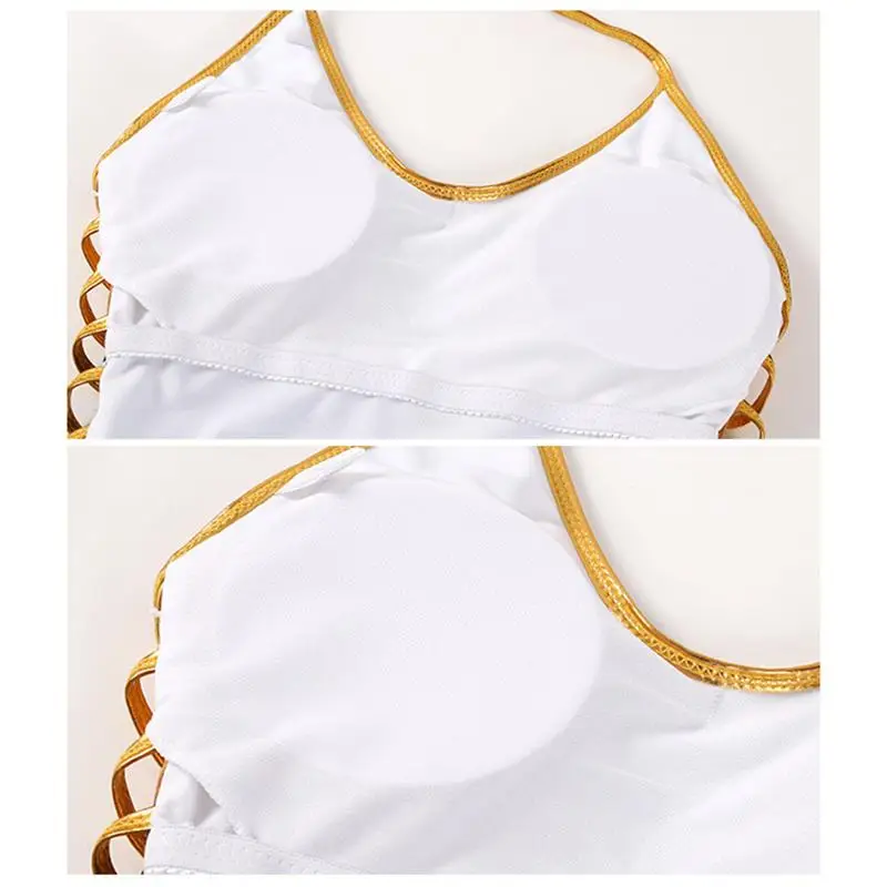 Женский слитный купальник-бикини купальник со стразами для дам | Спорт и