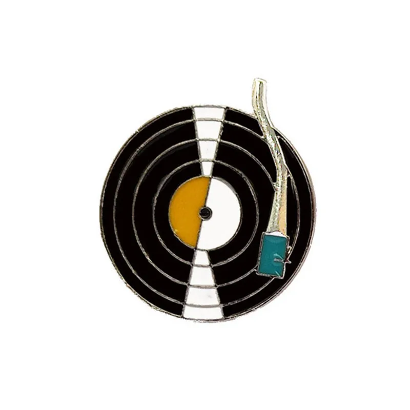 Карта мира фонограф запись милый мультфильм щенок ежик маленькая брошь в форме