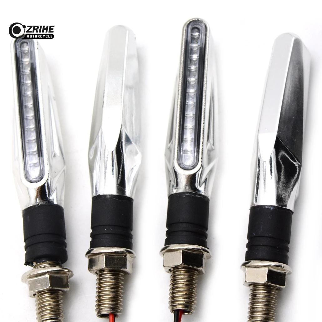 

For Honda CBR600 CBR 600 F2 F3 F4 F4i CBR1000RR/SPUniversal Motorcycle 38v LED Flexible Turn Signal Indicator Amber Light