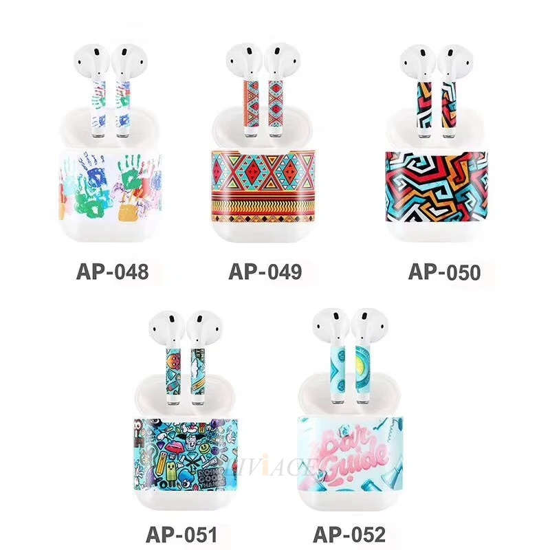 Скины Наклейка для apple Оригинальный airpods Мультфильм защитный чехол airpod air pods