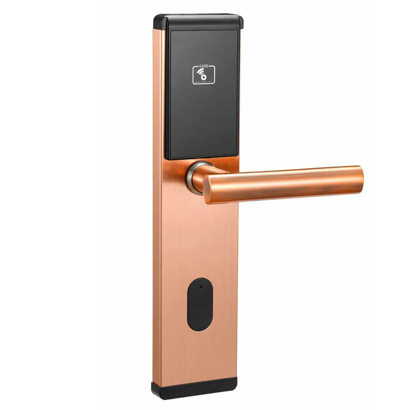 copper Отель стиль карты активированная защелка для двери без ключа вход дом замок - Цвет: copper