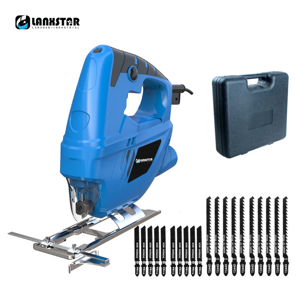 

Lanxstar Electric Curve Saw Plus 20pcs Saw Blade Household Electric Woodworking Saw Multi-Function Dust Free Sawing Machine