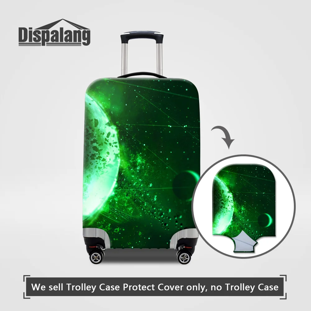 Чехол Dispalang Galaxy Suit, чехол на колесиках, Вселенная, Космический багаж, защитный чехол для 18-32 дюймов, защита от пыли, водонепроницаемые защитные чехлы - Цвет: Золотой