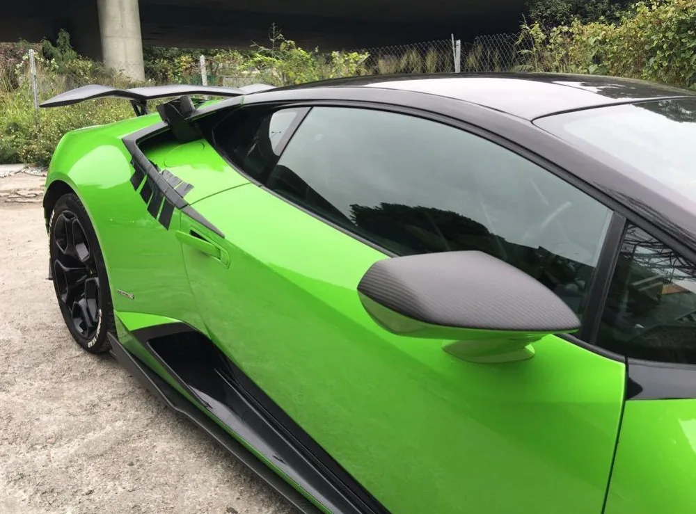 Углеродное волокно D Стиль Автомобильное Зеркало фартук чехол для Lamborghini Huracan LP600