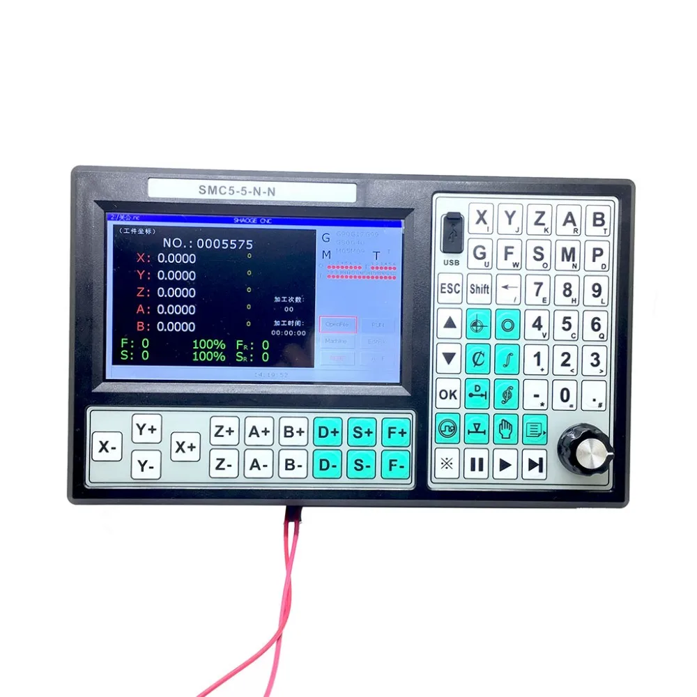 

SMC5-5-N-N CNC 5-осевой Автономный контроллер 500 кГц контроллер движения 7 дюймов Экран заменить Mach3 USB для лазерная гравировка фрезерный станок с Ч...