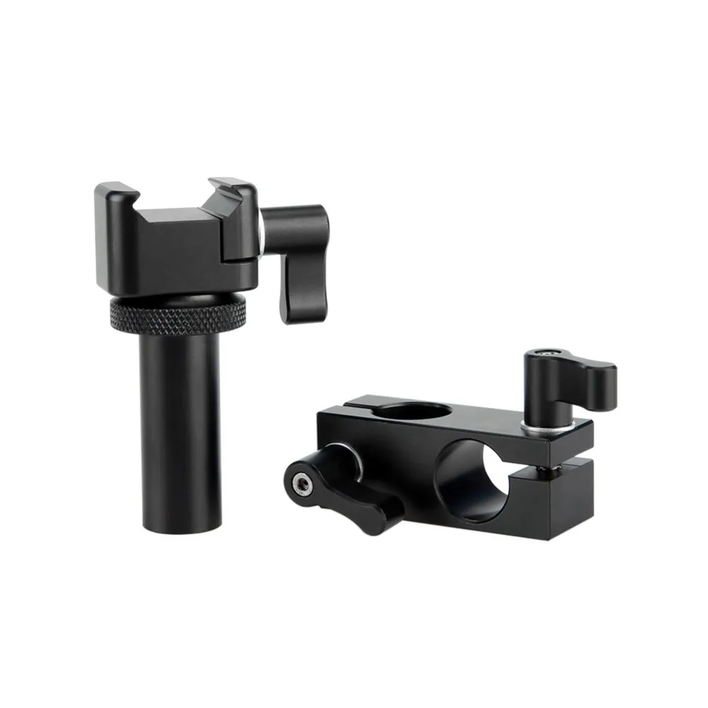 NICEYRIG 15mm Rod Rig nato Rail Clamp DSLR Camera mini Suport Nato Mount 1/4 Hand Screw Cage EVF Viewfinder | Электроника