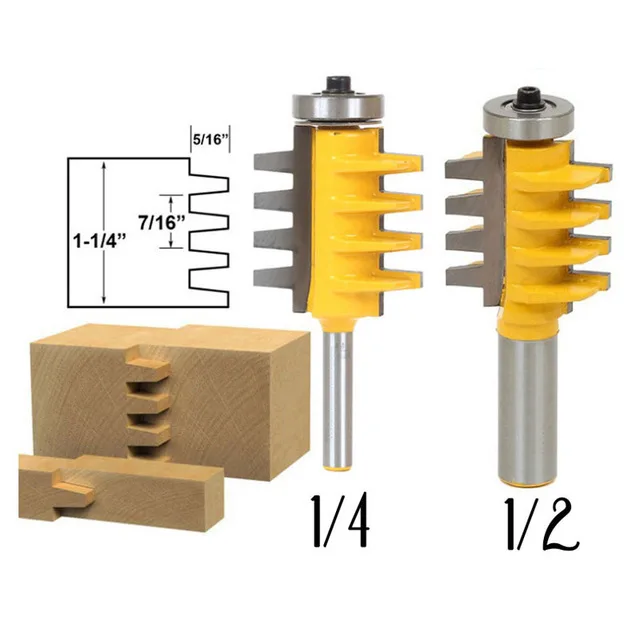FIXMEE 1/2 &quot 1/4&quot хвостовик рельса Реверсивный палец шарнир клей маршрутизатор бит конус тенон резчик по