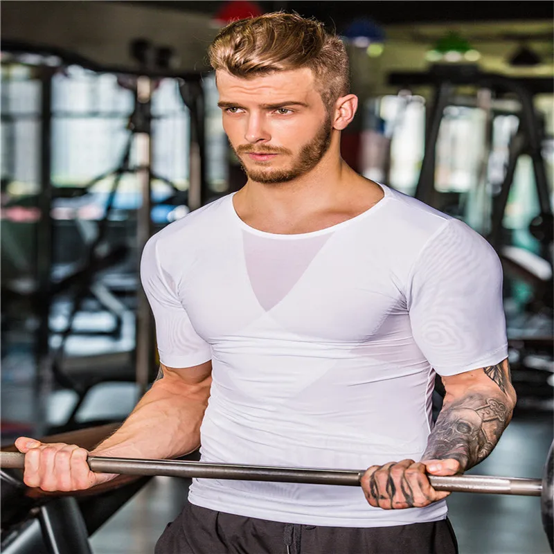 Для Мужчин Body Shaper тела Homme гинекомастия Для мужчин корсет компрессионная футболка, майка с эффектом похудения для Вес потери Корректирующее белье для Для мужчин