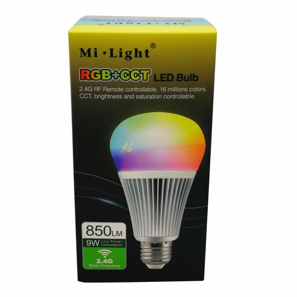 Mi светильник E27 9W RGB + CCT Светодиодная лампа FUT012 2 4G Беспроводная фотолампа 4 зонный