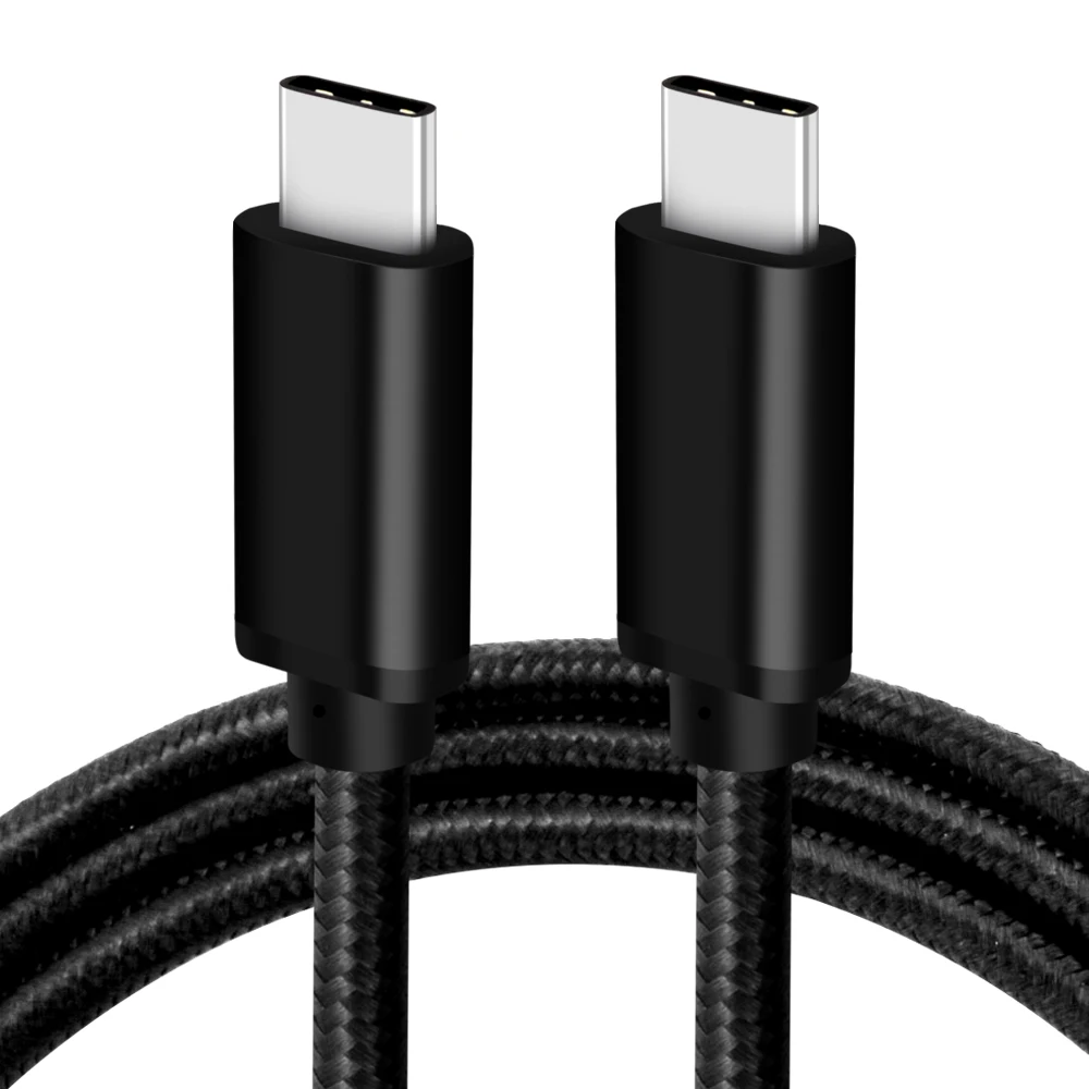 USB C кабель 3 м Быстрая зарядка для USBC usb type C Macbook Pro 2 м QC 3,0 60 Вт 3A USB3.1 Gen1 type C кабель для samsung huawei - Цвет: Черный