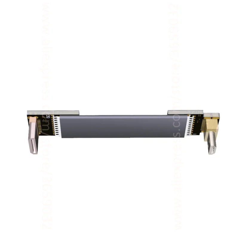 Двойной угловой мини-Кабель HDMI-Micro HDMI 90 градусов 20pin V2.0 плоский ленточный кабель 4K