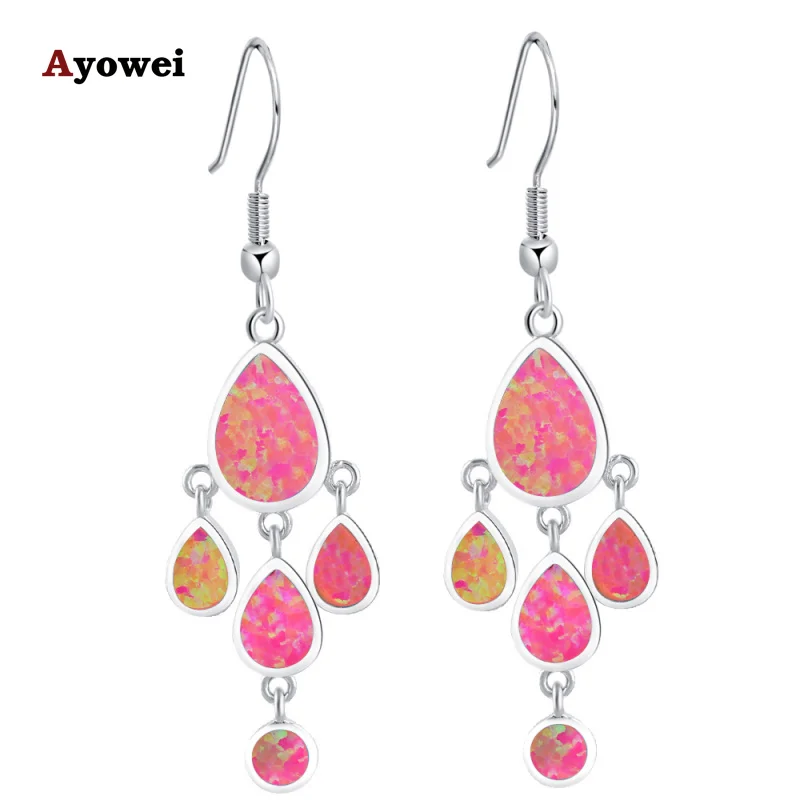 ROLILASON высшее качество супер поставщик красный огненный опал серебряные