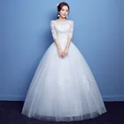 Popodion свадебное платье с кружевами Свадебные платья с рукавом vestido de noiva WED90527