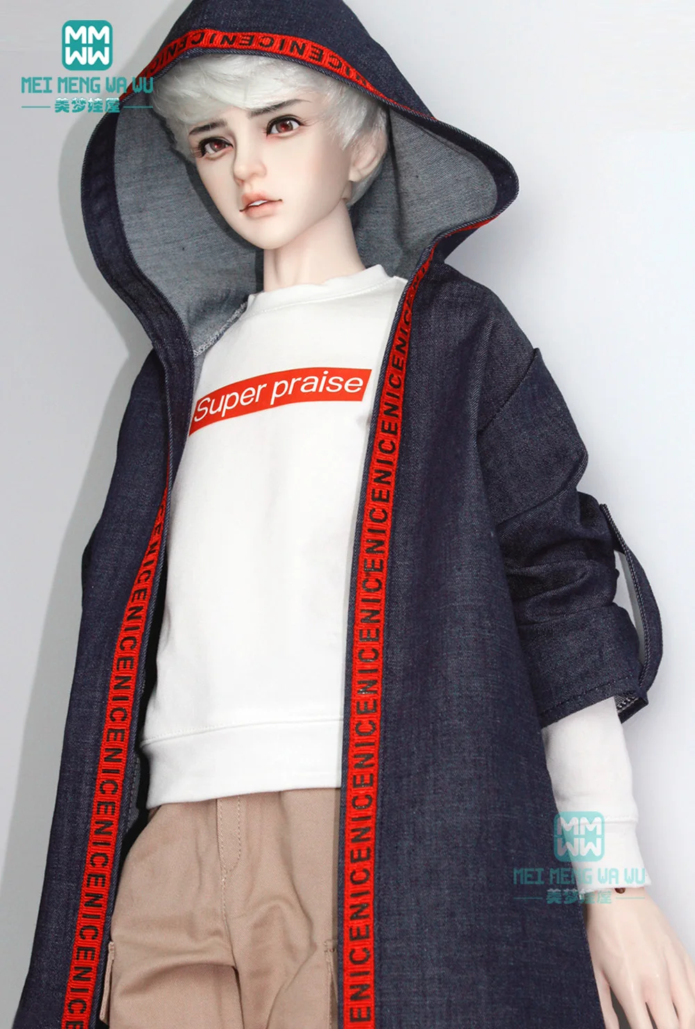 BJD аксессуары кукольная одежда для 65-72 см BJD uncle модная толстовка, пальто, повседневные брюки