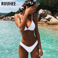 ruuhee brazilian bikini swimwear women swimsuit 2021 micro bikini set push up bathing suit beach wear maillot de bain femme