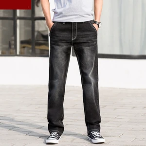 Мужские джинсы, брюки стрейч, большие размеры 6XL 7XL 8XL 9XL 10XL 44 46 48, классические повседневные джинсы для дома на лето и осень