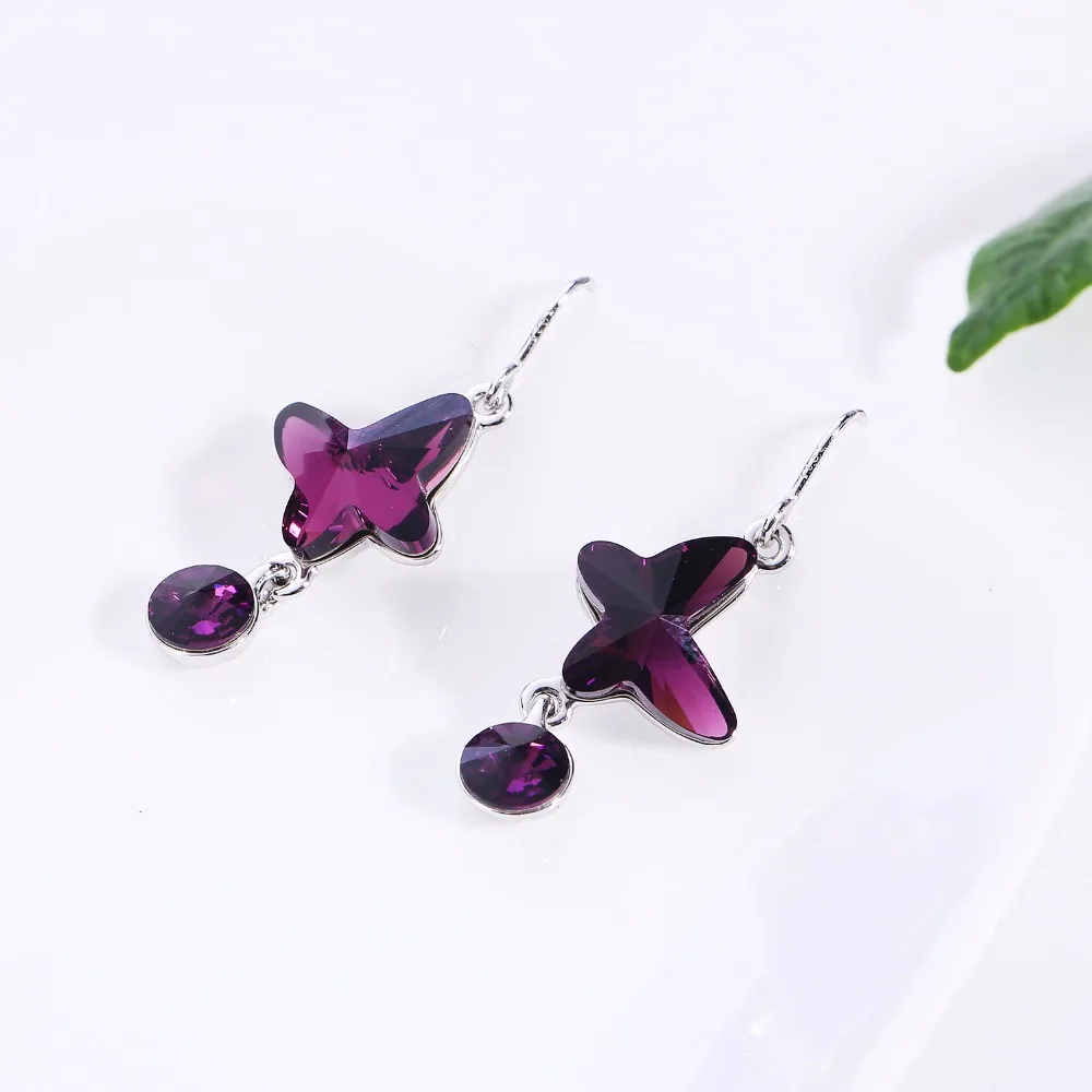 Yabel новый бренд Кристалл Висячие серьги для девочек ювелирные изделия партия