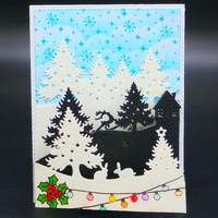yinise metal cutting dies for scrapbooking stencils christmas trees diy album cards decoration embossing folder die cuts tools