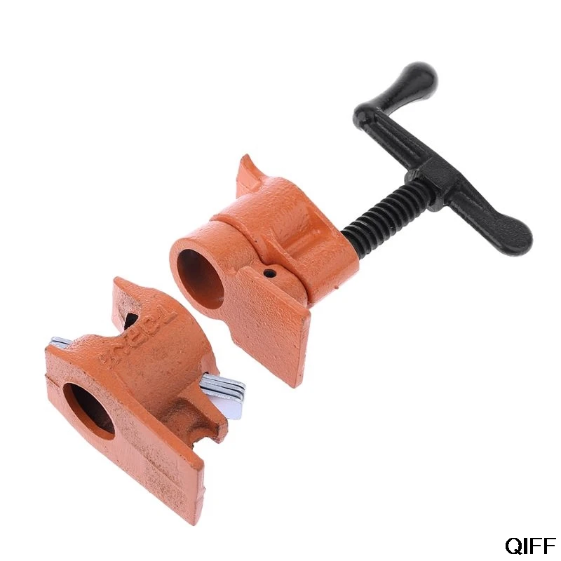 Drop Ship&Wholesale Woodworking Fixing Pipe Clamp Cast Iron Wood Gluing Pipe Clamps Heavy Duty Connector July 3