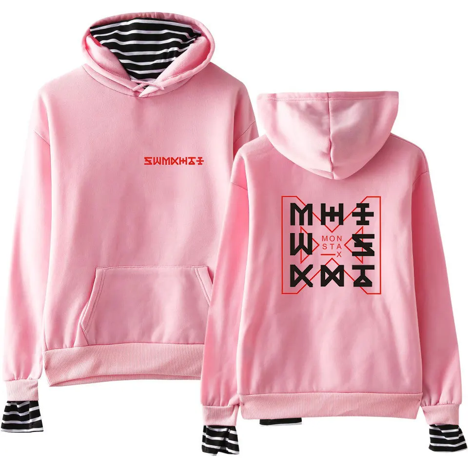 Новинка флисовый спортивный костюм kpop MONSTA X Wonho YOOKIHYUN I.M jooheon из двух предметов