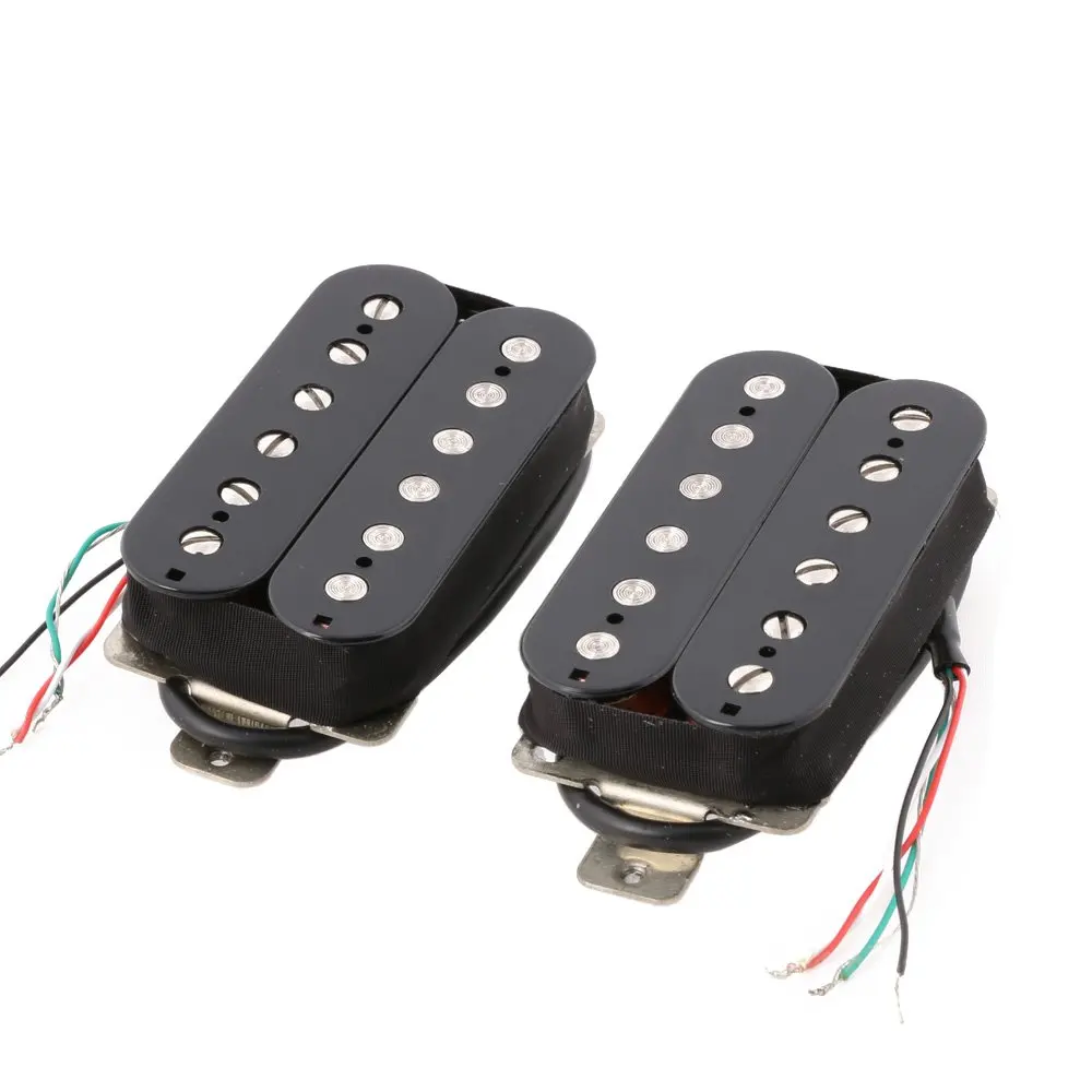 Черный набор для захвата гитары Humbucker шейный мост Alnico 5 магнитное основание из