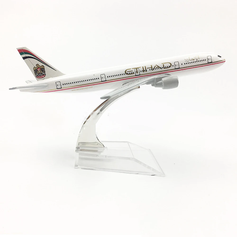 Самолёт в масштабе 1/400 самолёт Боинг 777 Etihad дыхательные пути 16 см модель самолета