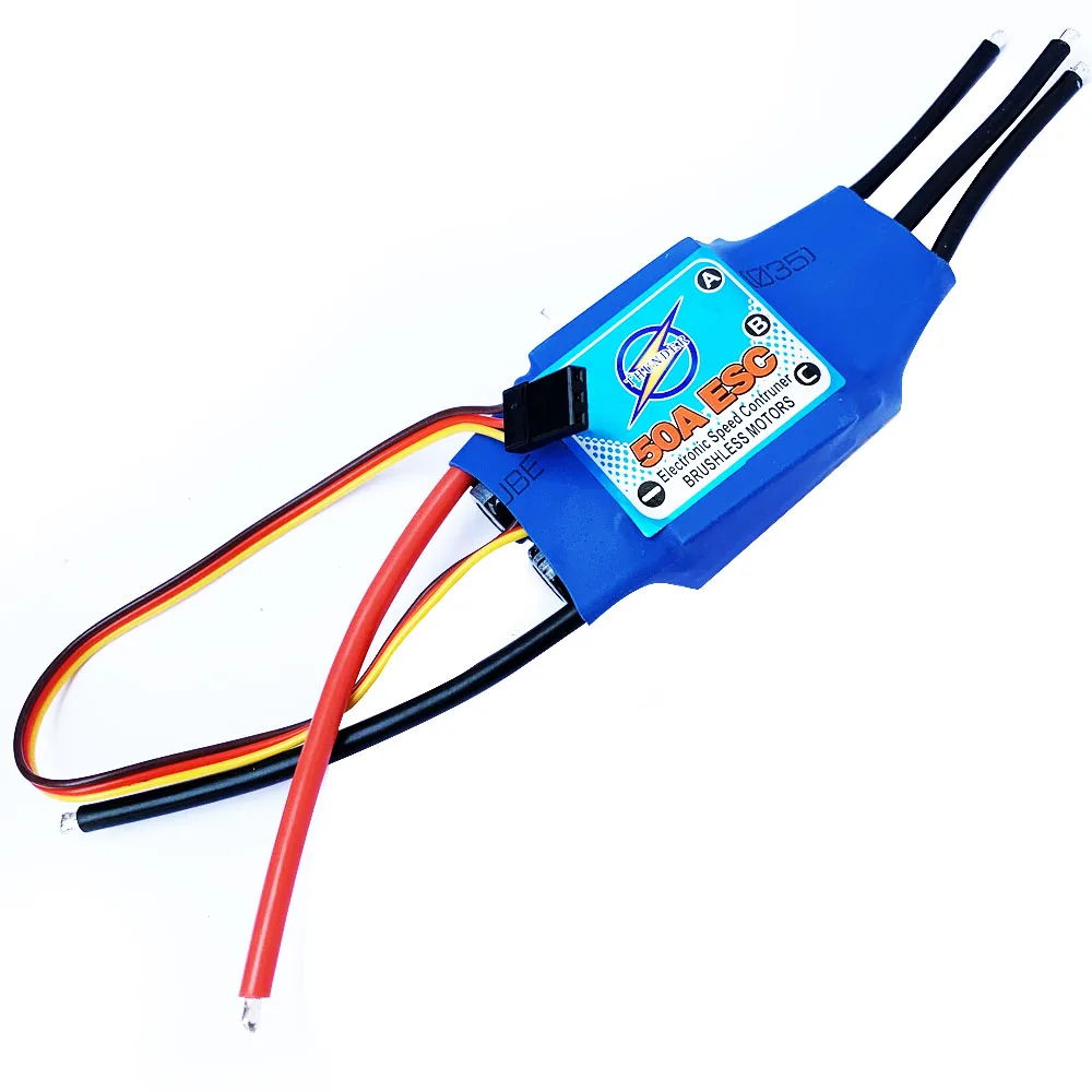 2-4S 50A UBEC бесщеточный двигатель ESC с 5V/5A BEC Радиоуправляемый вертолет Мультикоптер