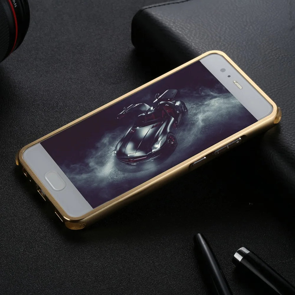 Для huawei P10 тонкий жесткий Алюминий металлический бампер Armor полный защитный
