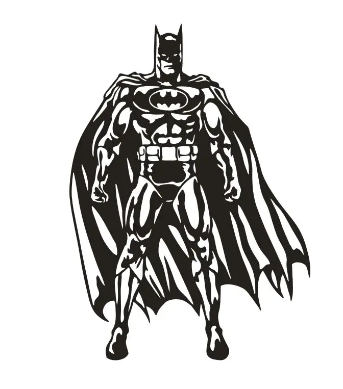 Superhero Batman Vinyl Wall Sticker Kids Playroom Décor Removable Decal Hot Movie Hero Art Murals AZ816 | Дом и сад