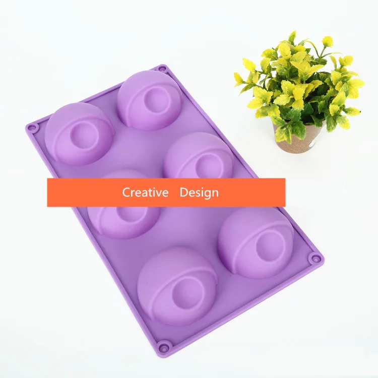 29x17x3.5cm 6 Grid Shape Silicone Mold Baking Pastry Bake ware DIY Cake Cookie Waffle Mousse Desert Mould Pan For Children | Дом и сад