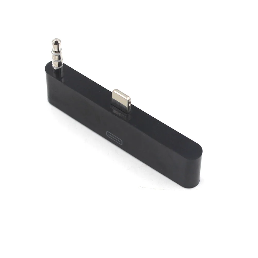 Portable 8 Pin Female To 30 Male 3.5 mm Charging Audio Adapter For iPhone 5/5s/5c/6/6S Plus Charger Data SYNC Adaptor Black | Мобильные
