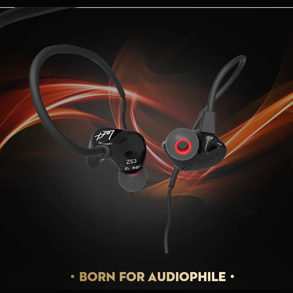 Наушники KZ ZS3 с разъемом 3 5 мм наушники микрофоном и двумя басами Hi Fi для телефона