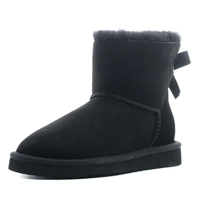 

Snow Boots For Women Woman Ankle Shoes Winter Warm Ladies Shoe Wool Platform Slip On 2019 New Design Free Shipping