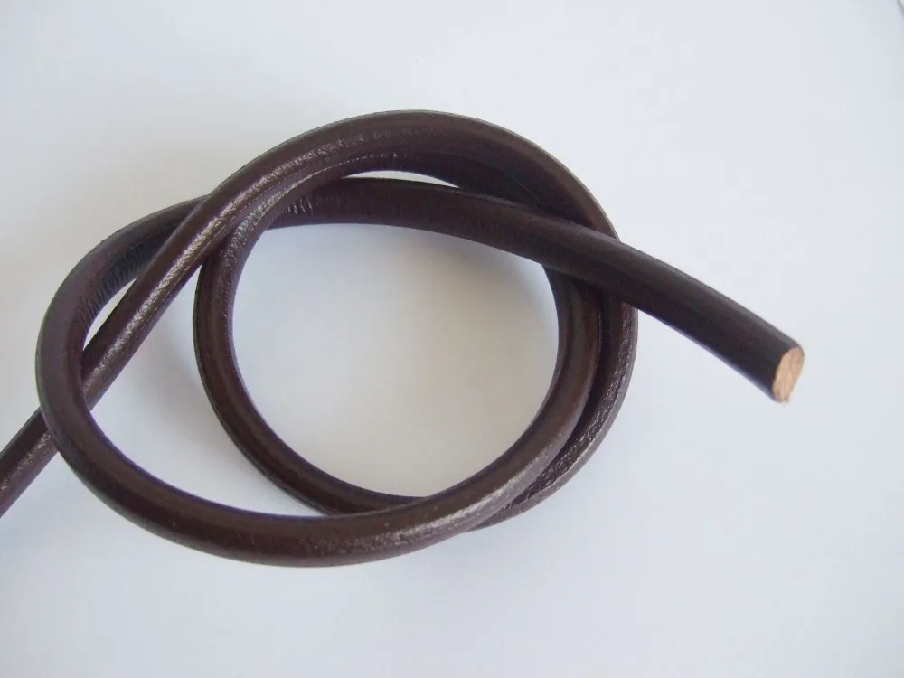 1 ярд коричневый шнур из натуральной лакричной кожи для браслетов ожерелий