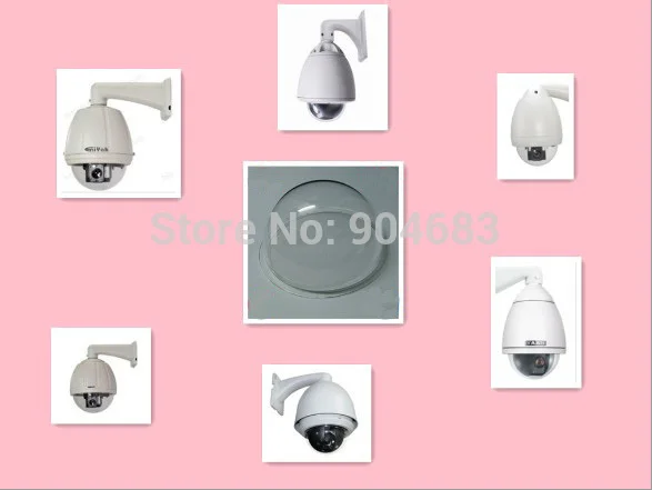 Акриловый пластиковый купол для систем видеонаблюдения 195x94 мм|camera housing|ip camera