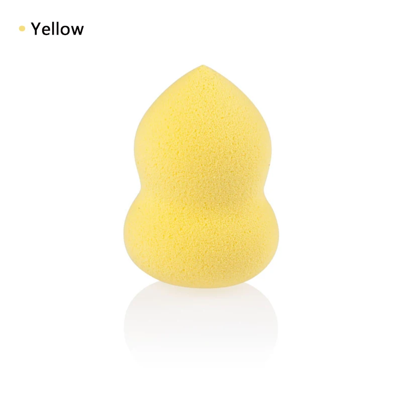 Yellow 1 шт. спонж для макияжа лица косметический спонж косметическая пудра Губка для макияжа лица - Цвет: Yellow