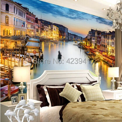 Новый может настроить большое 3d настенное украшение домашний Декор Спальня река