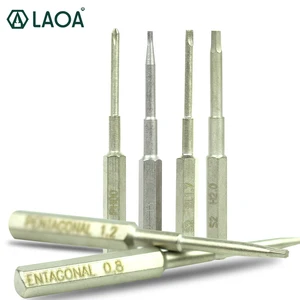 Отвертка LAOA S2 из легированной стали, точная насадка с прорезями, треугольная, шестигранная, T3-T20, для ремонта мобильных телефонов, ПК, ноутбуков