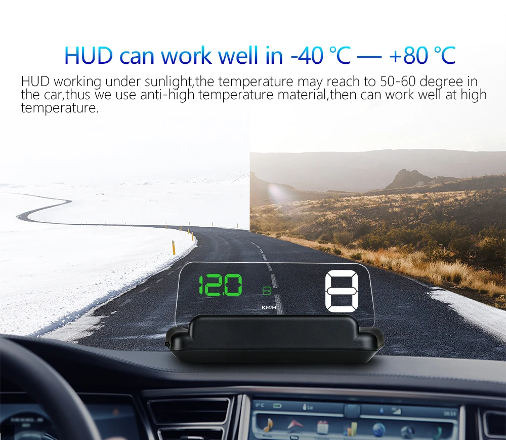 Цифровой спидометр для автомобилей HD проектор лобовое стекло OBD2 стерео