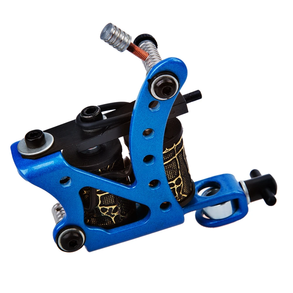 Профессиональный чугун татуировки Gun 10 Обертывания Катушки Liner Shader|tattoo machine gun|10 wrap
